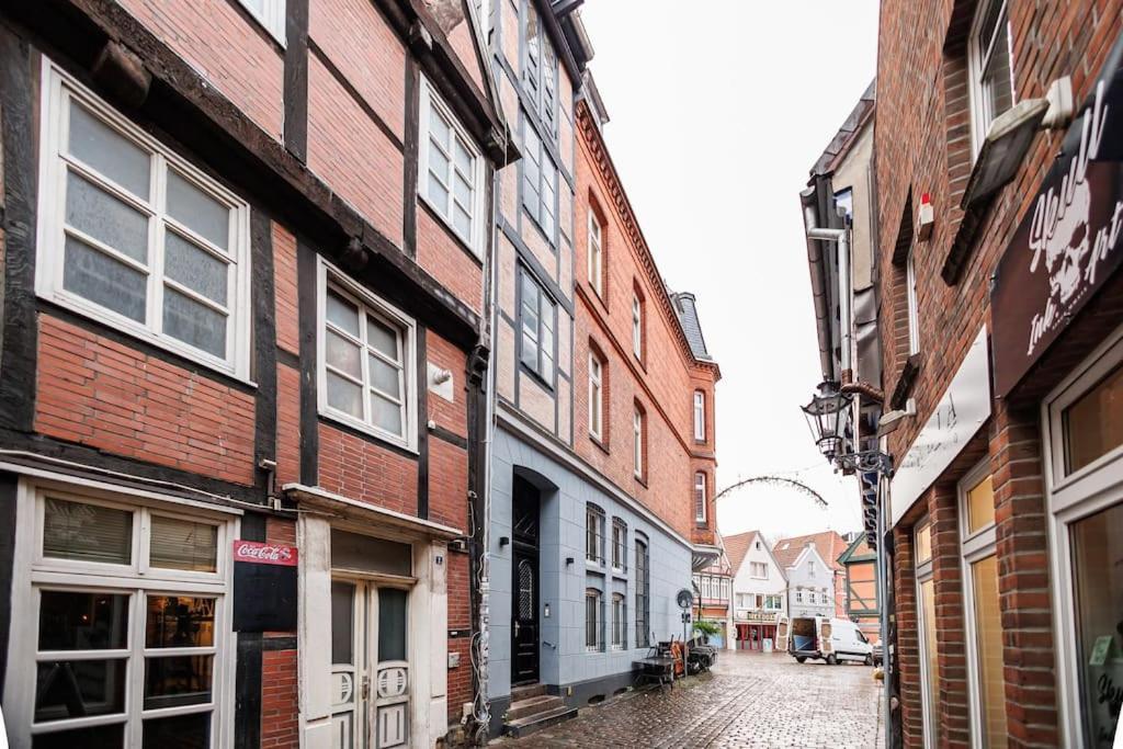 Himmlisches Penthouse Am Fischmarkt 施塔德 外观 照片