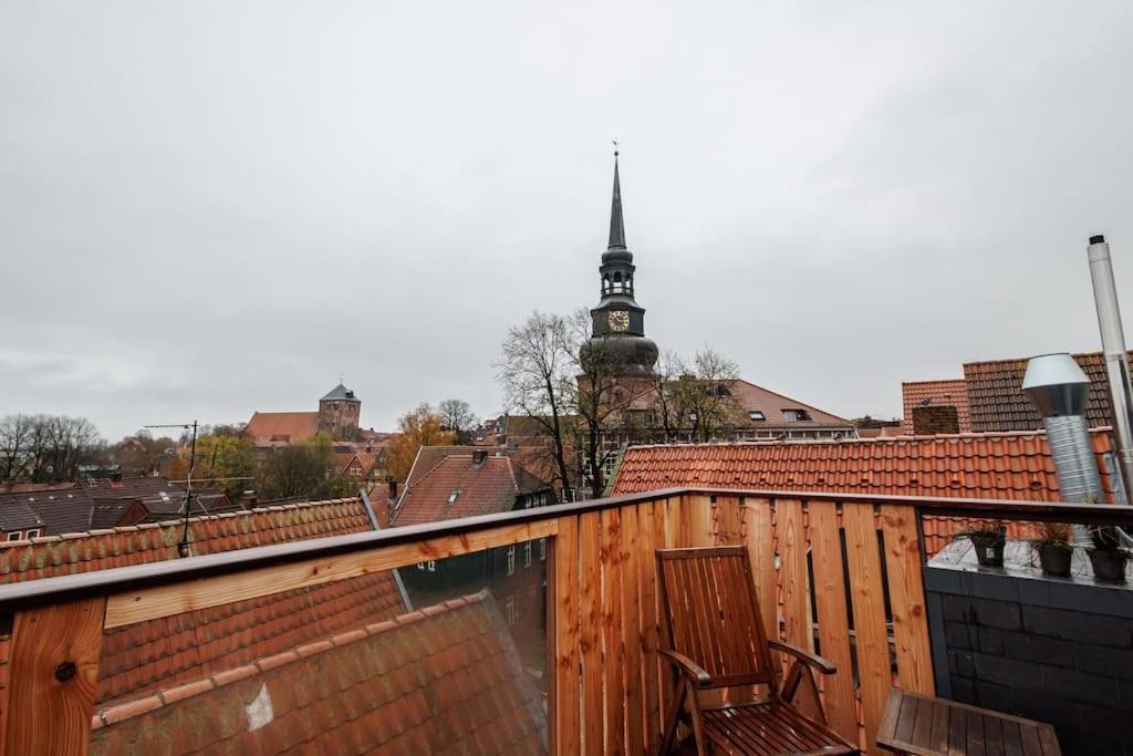 Himmlisches Penthouse Am Fischmarkt 施塔德 外观 照片